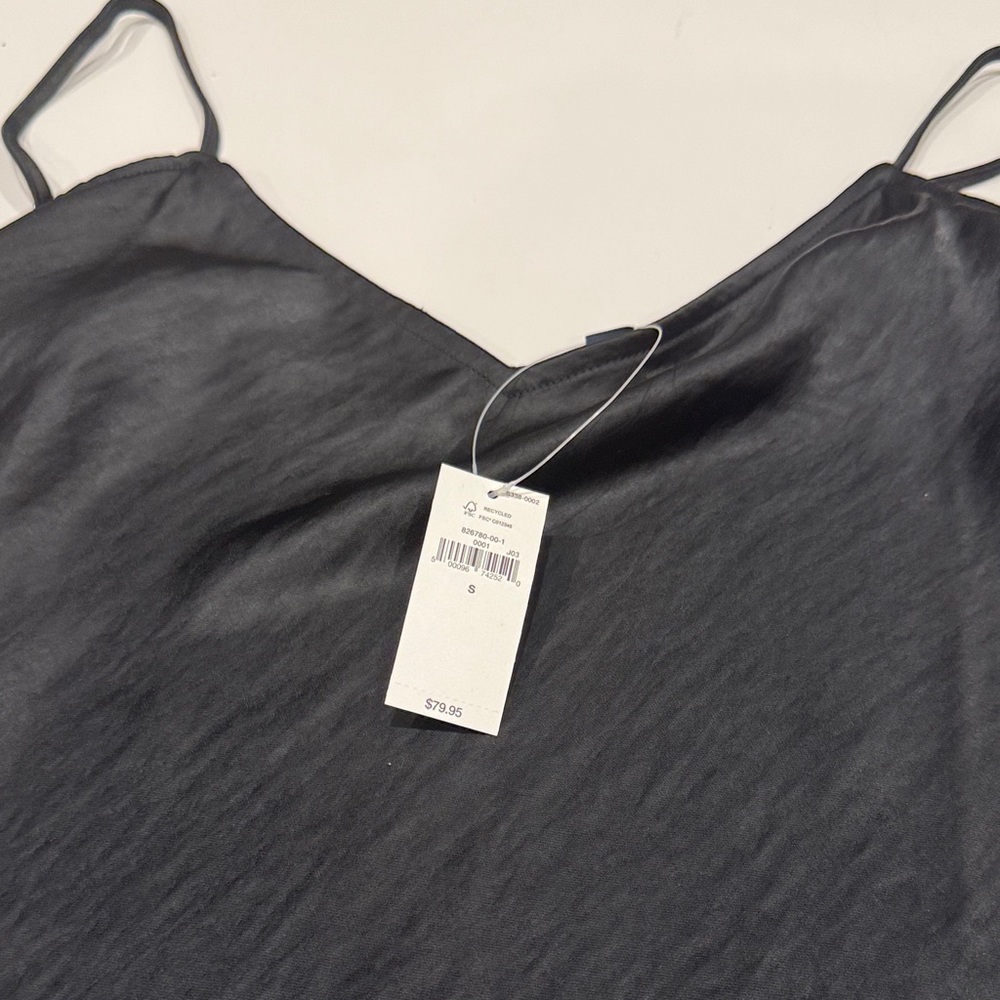 GAP Black Midi Slip Dress